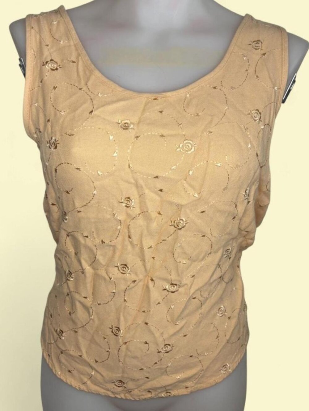 Vintage cream colored 90s Marnie West tank